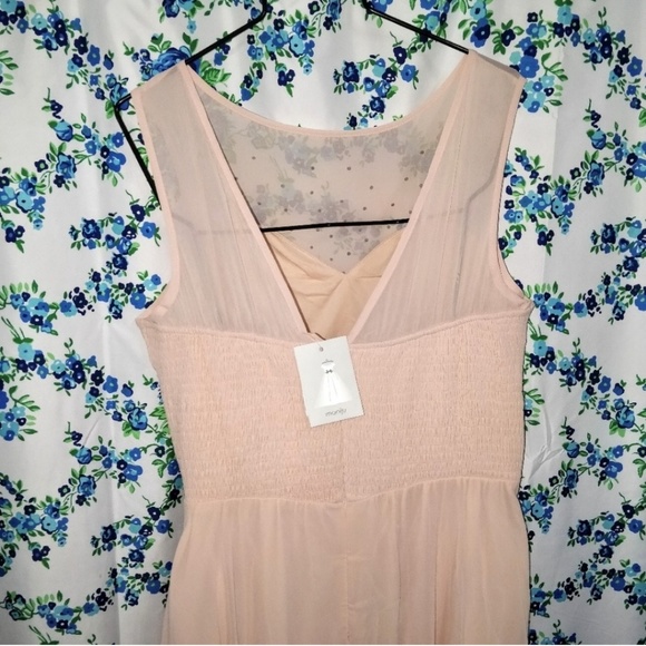 🆕Plus 1X 2X 3X Blush Pink Peach PROM Formal Dress - Picture 5 of 5